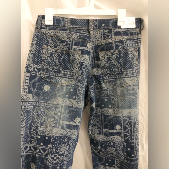 Boho printed wide leg jeans size 9/29 brand new - Picture 9 of 14